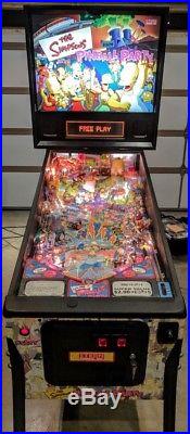 100% Mint Simpsons Pinball Party Stern Pinball Machine Home Use Only