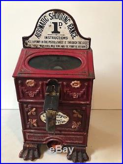 1895 cast iron arcade SHOOTER-one of the earliest coin-op ever made
