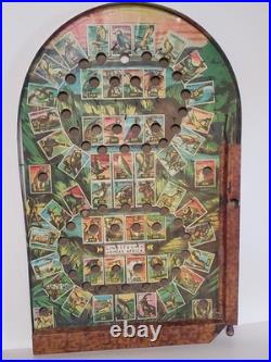 1934 Lindstrom's Jungle Africa Bagatelle Tabletop Toy Pinball Game Vintage