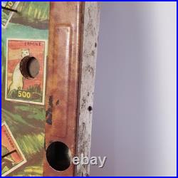1934 Lindstrom's Jungle Africa Bagatelle Tabletop Toy Pinball Game Vintage