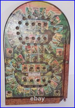 1934 Lindstrom's Jungle Africa Bagatelle Tabletop Toy Pinball Game Vintage