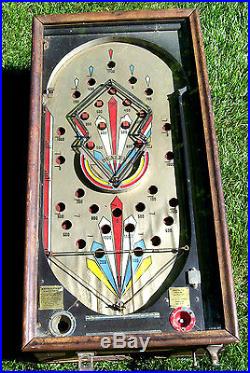 1935 Automatic Amusements DEALER PINBALL GAME Early Coin Op Pinball
