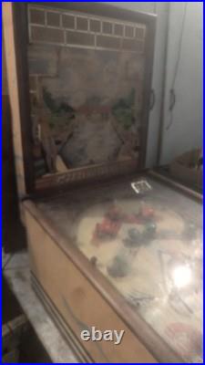 1939 Bally Champion woodrail pinball machine vintage antique high diving swim