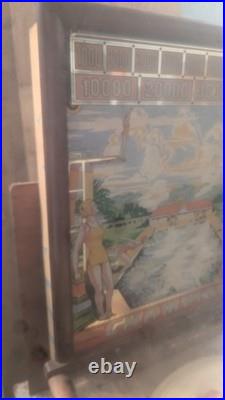 1939 Bally Champion woodrail pinball machine vintage antique high diving swim