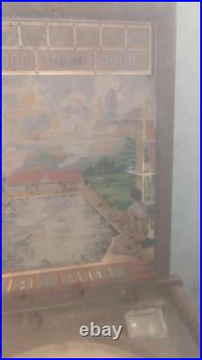 1939 Bally Champion woodrail pinball machine vintage antique high diving swim