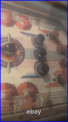1939 Bally Champion woodrail pinball machine vintage antique high diving swim