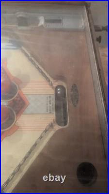 1939 Bally Champion woodrail pinball machine vintage antique high diving swim
