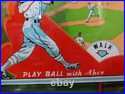 1940's Rare Hit A Homer penny Trade stimulator baseball Abco pinball game 1 cent