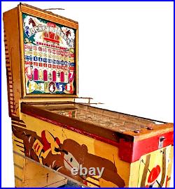 1947 Bally Jockey Club Special Horse Racing Arcade Pinball Machine Antique Vtg