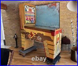 1947 Bally Jockey Club Special Horse Racing Arcade Pinball Machine Antique Vtg