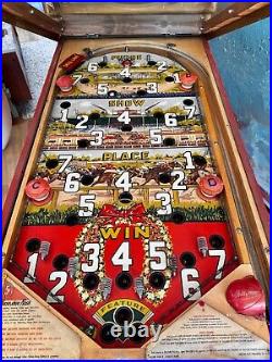 1947 Bally Jockey Club Special Horse Racing Arcade Pinball Machine Antique Vtg