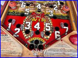 1947 Bally Jockey Club Special Horse Racing Arcade Pinball Machine Antique Vtg