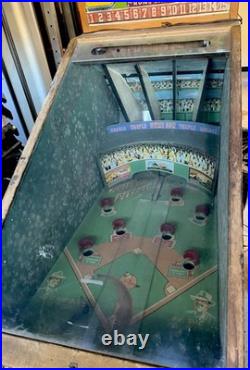 1948 Scientific BAT'EM & PITCH'EM Vintage BASEBALL PINBALL Game HERSHEY PARK