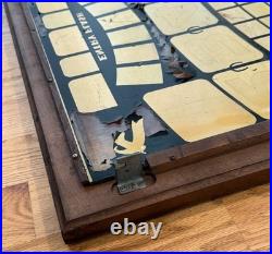 1950 Universal Winner Horse Race Pinball Backglass 26x31 Original Super Rare