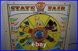 1950's State Fair Strength Tester Pinball Machine Superior Toy Co. Vintage
