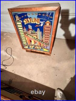 1952 Chicago Coin Machine Skyline Pinball Machine Original & Complete RARE