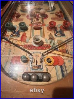 1952 Chicago Coin Machine Skyline Pinball Machine Original & Complete RARE