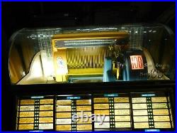1952 Seeburg C 100 jukebox 45 RPM selections vinyl refurbished Burl wood &chrome