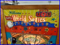 1952 Williams Super World Series Baseball Pinball Pitch & Bat Arcade Works