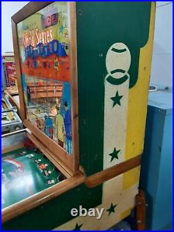 1952 Williams Super World Series Baseball Pinball Pitch & Bat Arcade Works