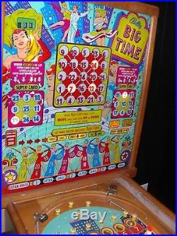1956 BALLY BIG TIME BINGO (This machine operates flawlessly) | Pinball ...