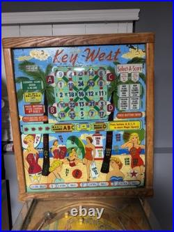 1956 Bally Key West Pinball Bingo. Original. In Great Condition. Very Clean