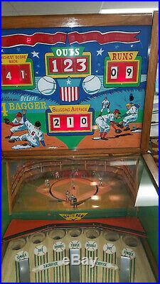 1956 Williams Deluxe 4 Bagger Pitch and Bat Pinball Machine