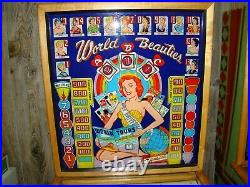 1959 Gottlibe WORLD BEAUTIES Pinball