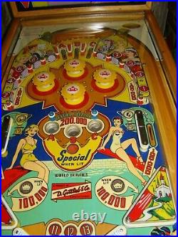 1959 Gottlibe WORLD BEAUTIES Pinball