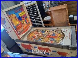 1960's BALLY GOLD RUSH PINBALL MACHINE NEEDS COIN MECH & MAYBE MORE