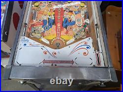 1960's BALLY GOLD RUSH PINBALL MACHINE NEEDS COIN MECH & MAYBE MORE