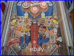 1960's BALLY GOLD RUSH PINBALL MACHINE NEEDS COIN MECH & MAYBE MORE