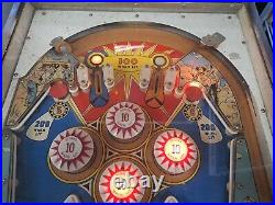 1960's BALLY GOLD RUSH PINBALL MACHINE NEEDS COIN MECH & MAYBE MORE