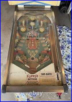 1960's Gottlieb Ship-Mates 4 Player Pinball Machine For Restoration Repair