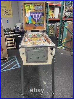 1962 King Pin Pinball Machine New Backglass Professional Techs Bowling Theme