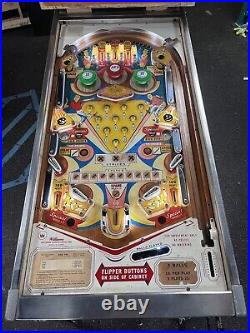 1962 King Pin Pinball Machine New Backglass Professional Techs Bowling Theme