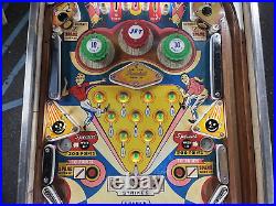 1962 King Pin Pinball Machine New Backglass Professional Techs Bowling Theme