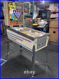 1962 King Pin Pinball Machine New Backglass Professional Techs Bowling Theme