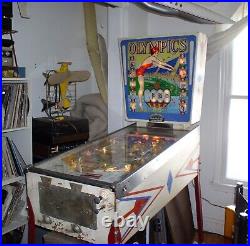 1962 OLYMPICS, Working Condition, GOTTLIEB PINBALL MACHINE original shape