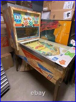 1963 RACE-WAY PINBALL Project Working Original Midway Raceway Rare Racing