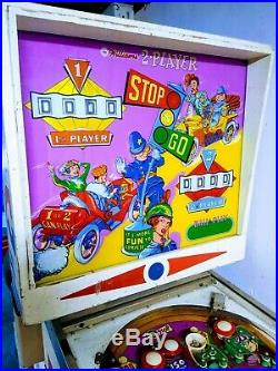1964 WILLIAMS Stop N Go Pinball Machine Rare Arcade Game Room Low Production