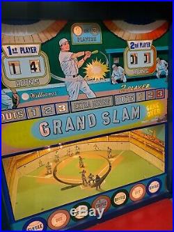 1964 Williams Grand Slam Pitch & Bat Baseball Pinball Machine Working Batter Up