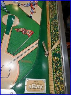 1964 Williams Grand Slam Pitch & Bat Baseball Pinball Machine Working Batter Up