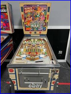 1965 Kings And Queens Pinball Machine Gottlieb Classic Elton John