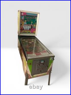 1965 Williams Teacher's Pet Pinball Machine Vintage EM Classic