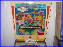 1967 GOTTLIEB KING OF DIAMONDS Wedgehead (This is a very popular machine)