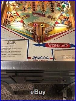 1967 Gottlieb Melody pinball machine