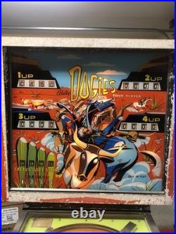 1968 Bally Dogies Ultra Rare Pinball Machine Working FREE SHIPPING