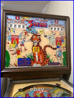 1968 Bally Pinball Machine 2 Player Safari- 50% OFF