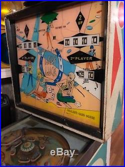 1968 Williams Lady Luck pinball machine fully functional UNIQUE